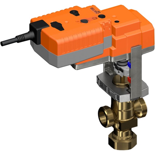 [V2Y7J] Válvula de Globo Belimo G1-1/8 Carrera de 15mm Kvs1 24VAC/DC a Prueba de Fallos NC/NO 150s BACnet/Modbus/MP-Bus 1000N IP54 H412B/NVK24A-MOD