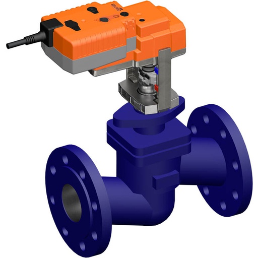 [V2ZJ6] Belimo Geradsitzventil 18mm Flansch DN65 Kvs58 24VAC/DC Ausfallsicher 35s MP-Bus 0-10/2-10V 1000N IP54 H6065X58-SP2/NVKC24A-MP-TPC