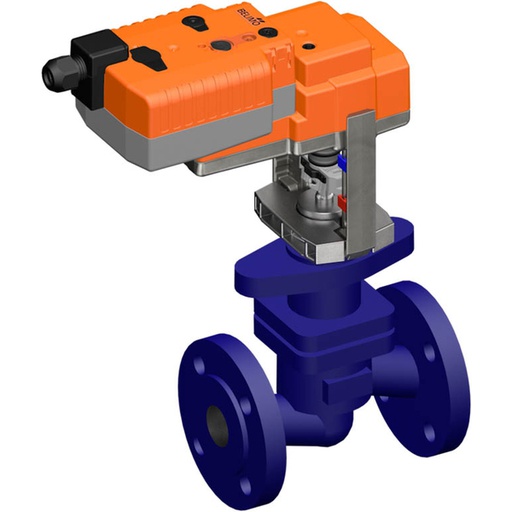 [V32VS] Belimo Geradsitzventil DN40 Flansch 15mm Hub Kvs25 24VAC/DC Ausfallsicher NC/NO 150s BACnet/Modbus/MP-Bus 1000N IP54 H640S/NVK24A-MOD