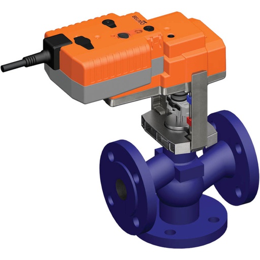 [V33UM] Belimo 3-Wege Geradsitzventil DN15 Flansch 15mm Hub Kvs1.6 24VAC/DC Ausfallsicher 35s MP-Bus 0-10/2-10V 1000N IP54 H713N/NVKC24A-MP-TPC