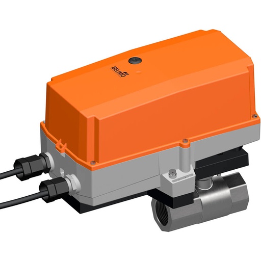 [V36HW] Elektrische kogelkraan Rp1 1/4'' messing EPDM 32m3/h 25bar/362psi 24 V AC/DC