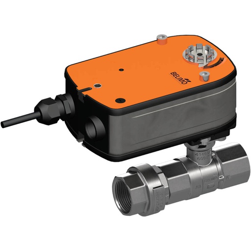 [V36XD] Elektrisches PI-Durchflussbegrenzungsventil Rp1'' Messing EPDM 3,6m3/h 24 V AC/DC 25bar/362psi