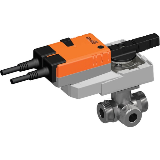 [V3E5S] Belimo 3-Way Ball Valve G1 Kvs8.6 24VAC/DC 9s 2-point 16Nm IP54 R515/SRQ24A