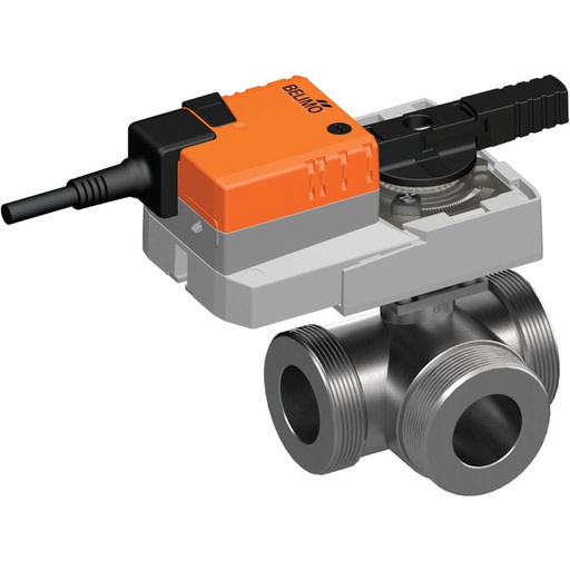 [V3ESV] Belimo 3-Wege Charakterisierte Ventil G2 Kvs10 24VAC/DC 90s BACnet/Modbus 20Nm IP40 RJ12 R529/SR24A-MOD-J6