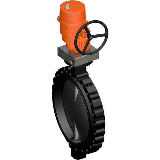 [V3HFS] Belimo Butterfly Valve DN600/PN16 Lug 120-240VAC/DC 2&3-Point GGG40 EPDM IP67 ISO 5211 Terminals 74s 3500Nm D6600NL/SY12-230A-3-T
