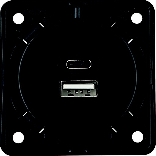 [E3DKP] USB-A+C 3A/230V Charging Socket Outlet 2 Gang Screw Terminal - 926202505
