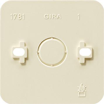 [E3DM7] Gira Single Mounting Plate For Surface Mounting Cream White - 008113