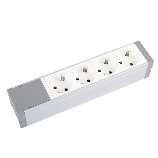 [E3DKA] Table Power Socket With 4 Mosaic Outlets 16A 230V IP20 - 073421