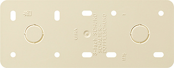 [E3DMA] Gira Mounting Plate 3-fold Surface Mounted Cream White - 008313