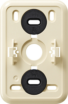 [E3DP5] Gira Mounting Plate Click-It 2 Way Wall Socket Cream White - 008210