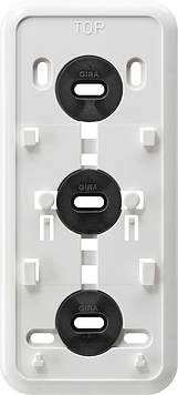 [E3DP9] Gira Click-It 3-Fold Mounting Plate Pure White - 008311