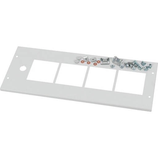 [E3F3Y] Eaton Front Cover With Mounting Kit For 4x96 Meter Grey 200x600mm - 283944