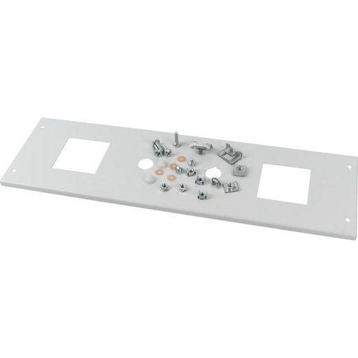 [E3F74] Eaton Kit De Montaje De Cubierta Delantera Para Contador 2X72Mm 150X600Mm Gris - 283937