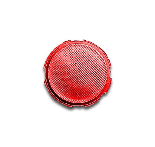[E3FC5] ABB Busch-Jaeger Red Lens Cover Plate 1557-12 Alpha - 2CKA001565A0142