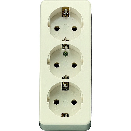 [E3FFV] Jung 3-Way Wall Socket - 10S23LA