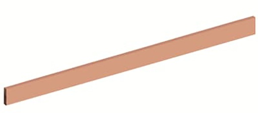 [E3FKU] ABB Copper Bar Single 12x10mm 360A B1 Central ZX1086 Component - 2CPX041948R9999