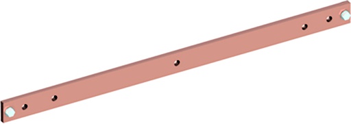 [E3FMC] ABB Koperen rail 40x10mm enkel 850A B3 kort ZX2033 - 2CPX042227R9999