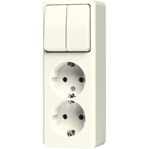 [E3FUC] Jung Combination AP600 Series 2-Way Socket With Protection - 625A