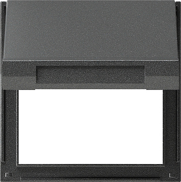 [E3GX3] Plaque de transition Gira KD TX-44 Anthracite avec couvercle à lamelles - 065467