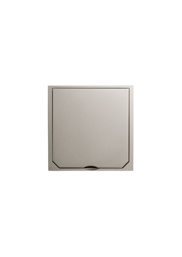 [E3H5U] ABL Lux Platinum Floor Socket Cover With Hinged Lid - 1632-PLM