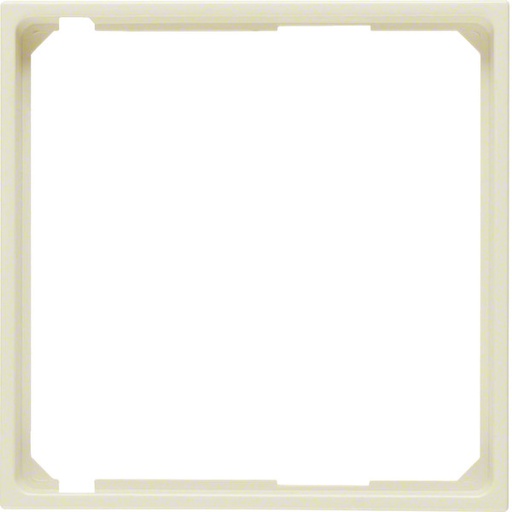 [E3H6W] Hager Berker S1 Intermediate Ring For Central Plate Glossy White - 11098982