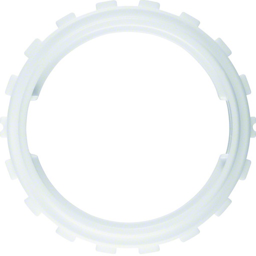 [E3H7B] Hager Berker Integro Clamping Ring for 6mm Material Thickness Polar White - 8183602