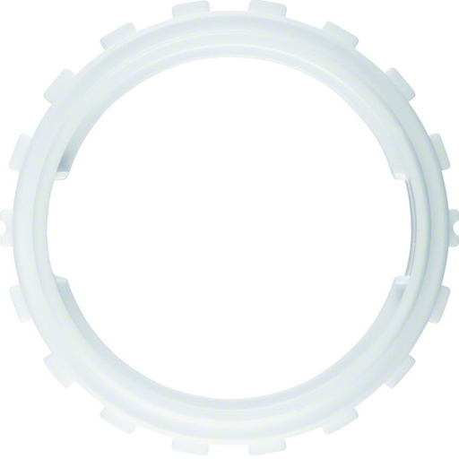 [E3H7B] Hager Berker Integro Clamping Ring for 6mm Material Thickness Polar White - 8183602