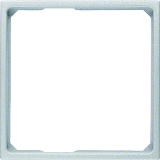 [E3H73] Hager Berker Anneau d'adaptation pour pièce centrale 50x50mm Aluminium mat - 11091414