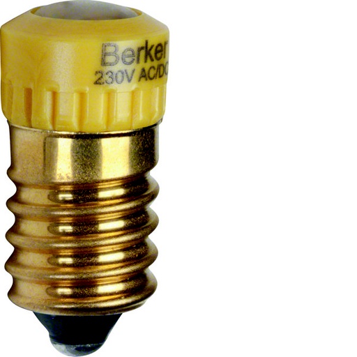 [E3H7Y] Hager Berker LED Yellow Light Bulbs E14 Accessory - 167902