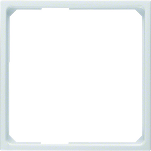 [E3H78] Hager Berker Adapter Ring For Centre Plate 50x50mm Polar White Glossy - 11099089