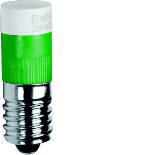 [E3H7U] Hager Berker E10 Green LED Lamp - 167803