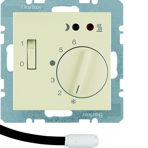 [E3H87] Hager Berker Thermostat de chauffage au sol avec interrupteur à contact - 20348982