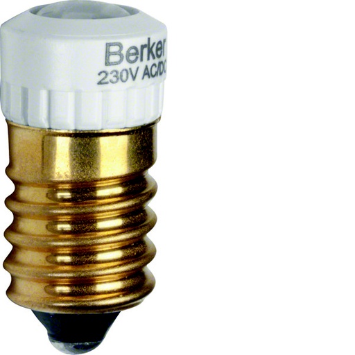 [E3H7W] Hager Berker Lámpara LED Blanca E14 Con Control de Luz - 1679