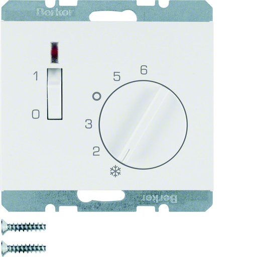 [E3H8B] Hager Berker Thermostat With NC Contact And LED Indicator - 20307109