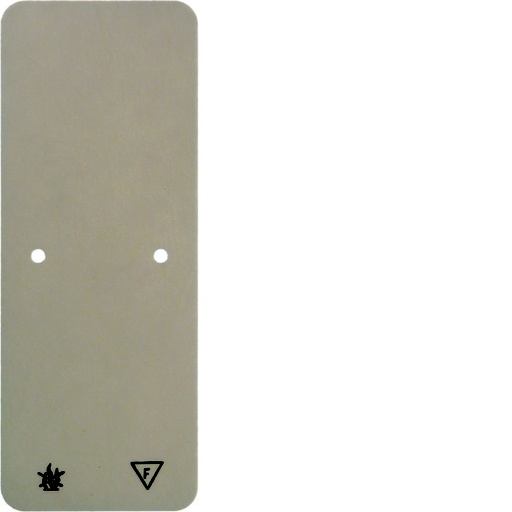 [E3H8Y] Hager Berker White Self-Extinguishing Base Plate Surface Mounted - 105940