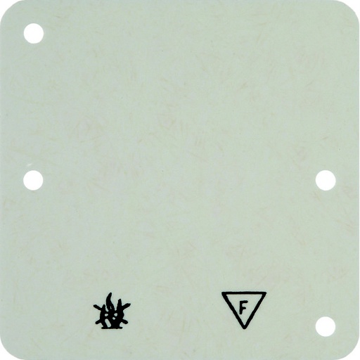 [E3H8Z] Plaque de base coupe-feu monogroupe pour montage en surface Blanc - 102112