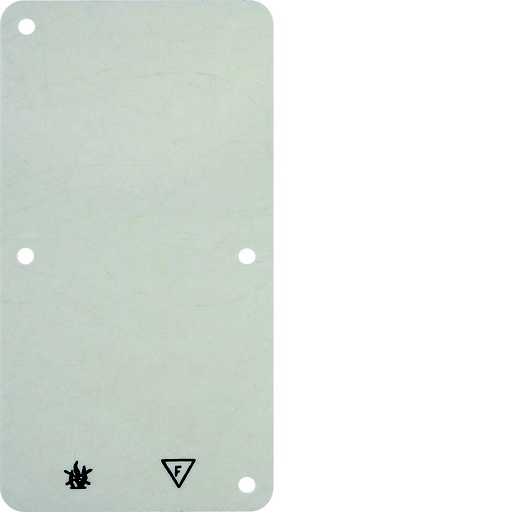 [E3H94] Hager Berker Blanc 2-Gang Plaque de base pour montage en surface ignifuge - 102122