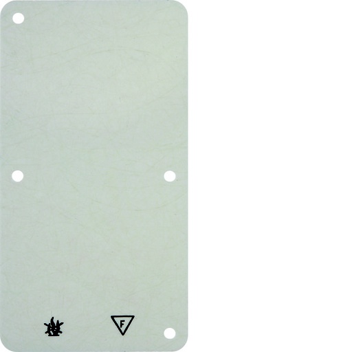 [E3H94] Hager Berker White 2-Gang Flame-Retardant Surface Mounted Base Plate - 102122