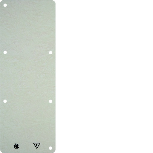 [E3H95] Hager Berker 3-Gang Base Plate - Fire Resistant - Surface Mount - White - 102132