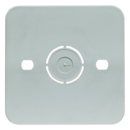 [E3H8V] Hager Berker Flame Retardant Base Plate 1 Gang Surface Mount White - 105250