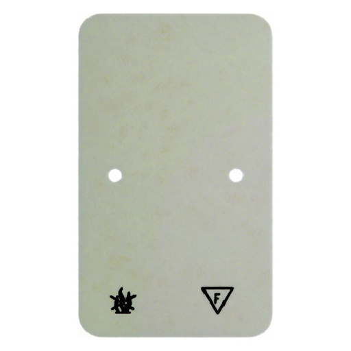 [E3H8W] Hager Berker Base Plate Fire Resistant Double Socket Surface Mount White - 105340