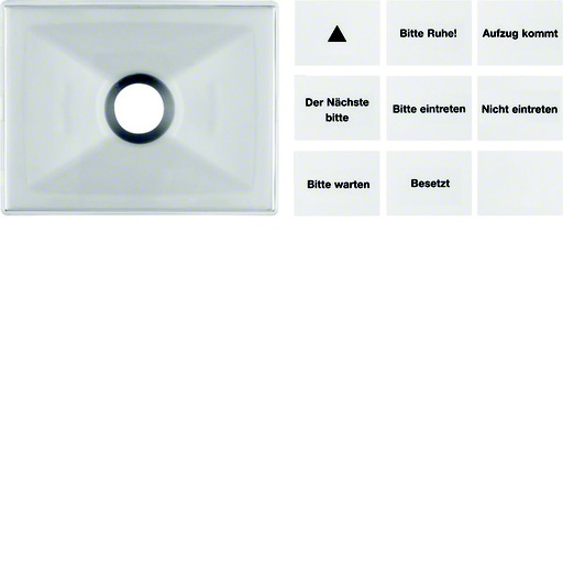 [E3HA2] Hager Berker Linse für Drucktaster und Lichtsignal E10 - 12470004