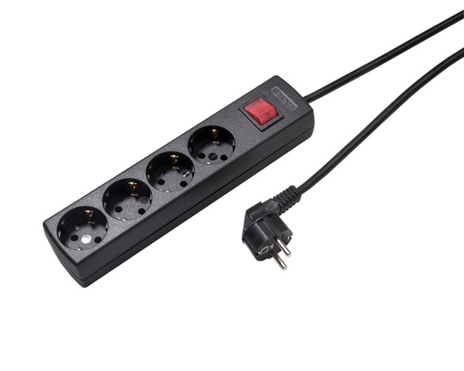 [E3HDV] Martin Kaiser 4-Way Socket With Switch And 1.5m Cable (European Socket) - 1064ZL/15W/SW