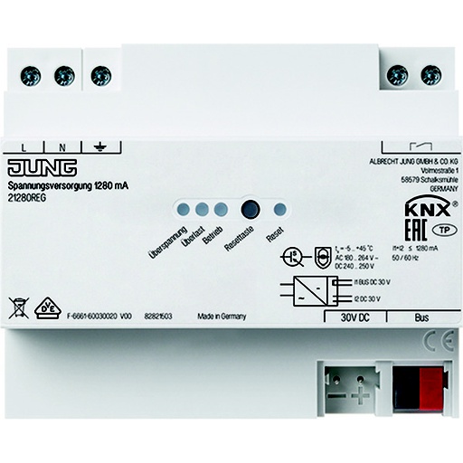 [E3HG3] Fuente de alimentación Jung KNX 1280 MA - 21280REG