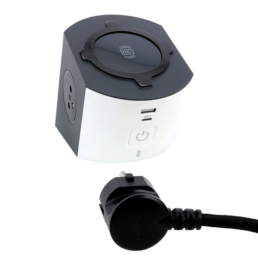 [E3HGT] Legrand Induction Charger With USB-A USB-C 2xPA (European Socket) - 049412