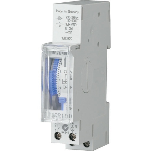 [E3K42] Eaton Interruptor Horario Analógico Cuarzo Día 1 Marca DIN Rail Mount - 167388