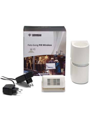 [E3K55] Wireless PIR Photo Gong Set 230VAC/12VDC - 33-450