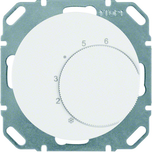 [E3K57] Hager Berker Thermostat With Change Over Contact White R1 R3 - 20262089