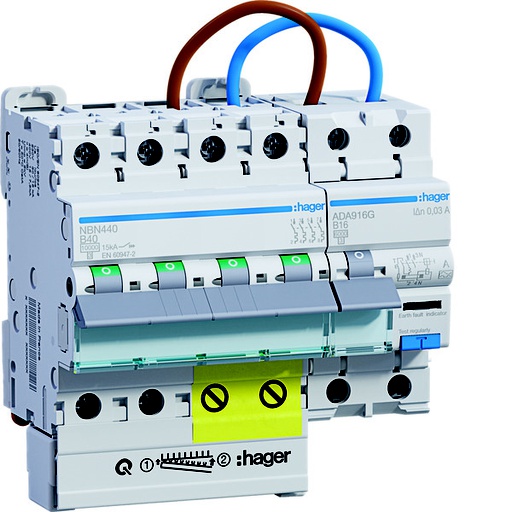 [E3KZF] PV vervangingsset met RCBO 1P+N 40A stroomonderbreker - VKS02PVA