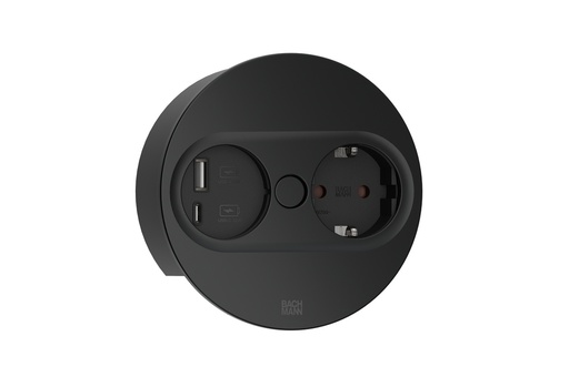 [E3MQG] Bach Twist2 Chargeur rond USB 230V avec câble RA 2m - 946.104